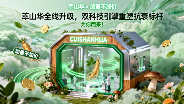 萃山华全线升级,双科技引擎重塑抗衰标杆